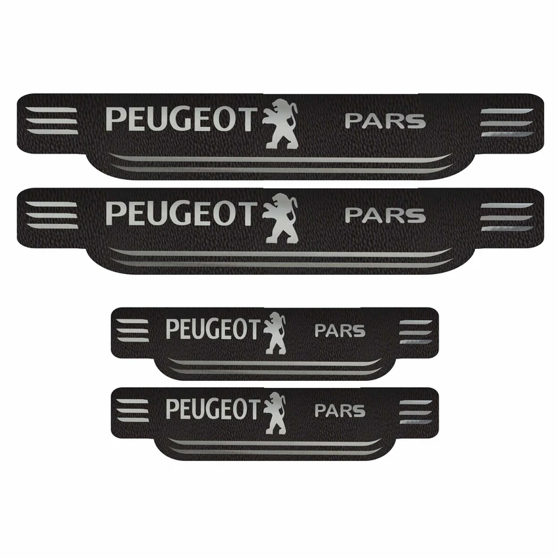 برچسب پارکابی چرمی خودرو ونگارد کد M بسته 4 عددی