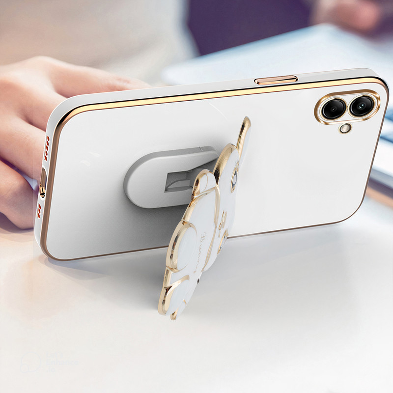 کاور اسپارتان مدل Bunny مناسب برای گوشی موبایل سامسونگ Galaxy A04 به همراه بند نگهدارنده