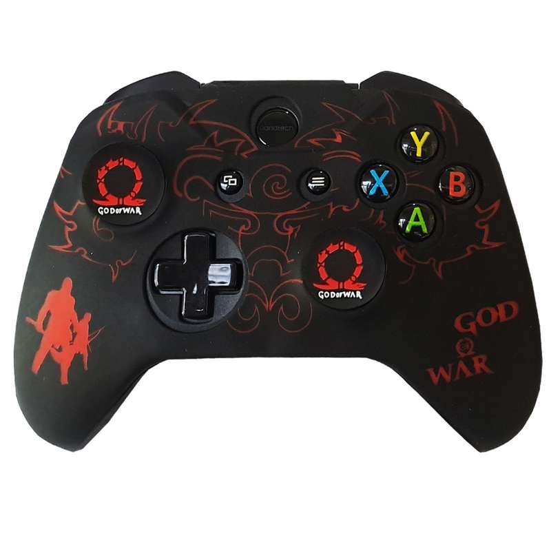 محافظ دسته ایکس باکس وان مدل God of war ONE044 به همراه روکش آنالوگ محافظ دسته ایکس باکس وان مدل God of war ONE044 به همراه روکش آنالوگ