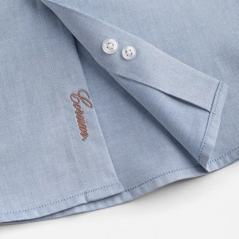 پیراهن آستین بلند مردانه کروم مدل یقه دکمه دار 2310118