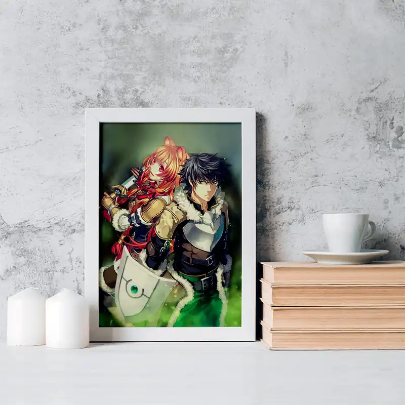 تابلو خندالو مدل نائوفومی و رافتالیا انیمه ظهور قهرمان سپر کد 15918