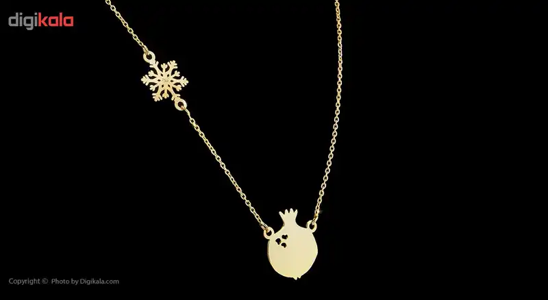 گردنبند طلا 18 عیار زنانه ماهک مدل MM0599
