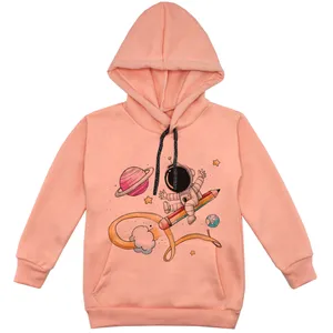هودی پسرانه مدل فضانورد F61  رنگ گلبهی