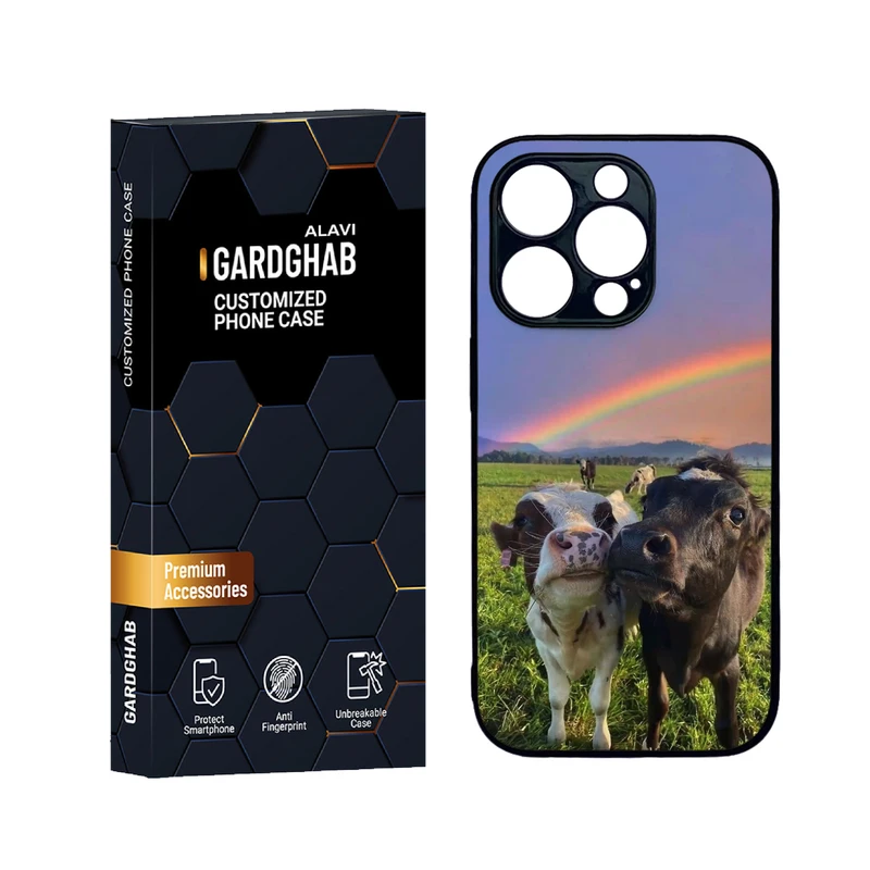 کاور گارد قاب علوی مدل دورژله ای حیوانات مناسب برای گوشی موبایل اپل iPhone 14 Pro Max