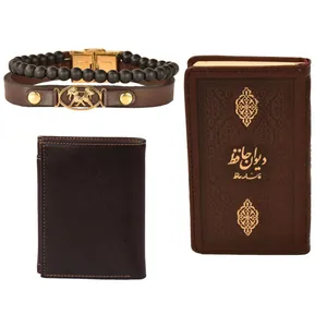 ست هدیه طرح تولد خرداد  کهن چرم  مدل m112- 3