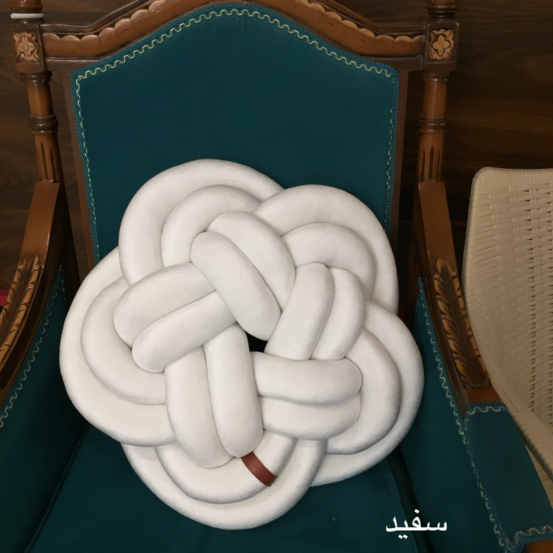 کوسن مدل گره ای گل پنج پر