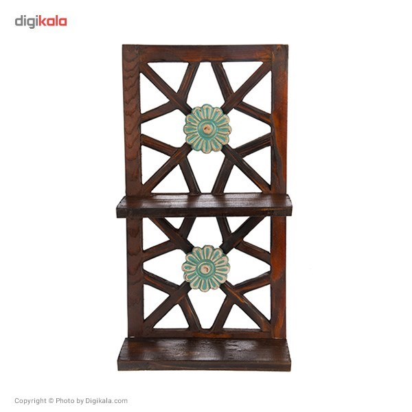 طبقه چوبی گالری اسعدی طرح دو گل کد 26029