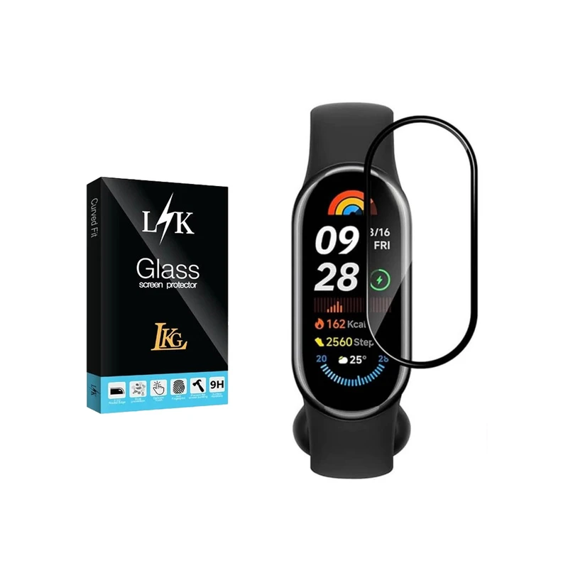 محافظ صفحه نمایش ال کا جی مدل PMMA مناسب برای ساعت هوشمند شیائومی Mi Band 6 Pro