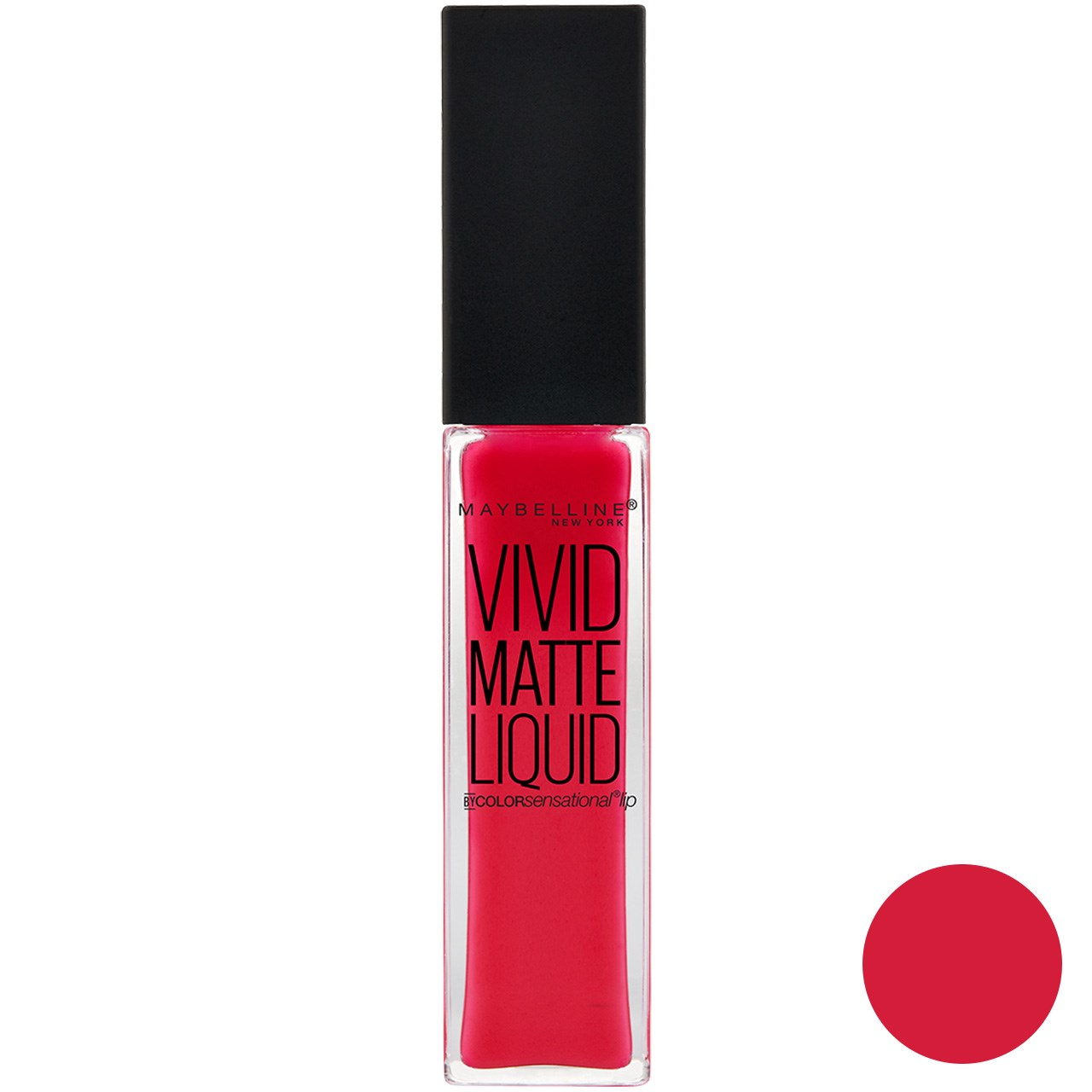 رژ لب مایع میبلین سری Vivid Matte مدل Rebel Red شماره 35