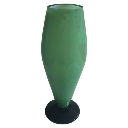 گلدان شیشه ای مدل پایه رنگی کد 10