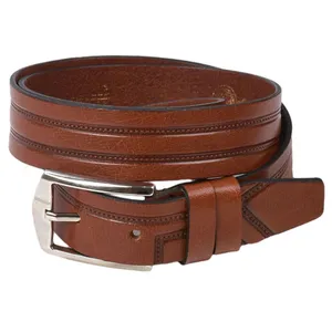 کمربند چرم طبیعی مردانه پارینه مدل BP11-2 4CM