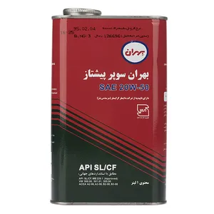 روغن موتور خودرو بهران مدل Super Pishtaz SAE یک لیتری 20W-50
