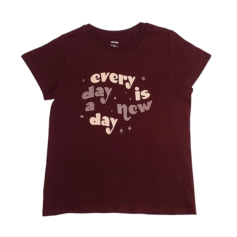 تی‌شرت آستین کوتاه دخترانه سین سی مدل 6623