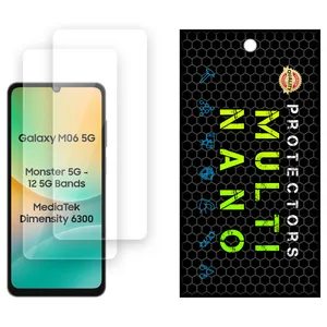 Multi Nano X-S2N Model Transparent Screen Protector Suitable For Samsung Galaxy M06 Mobile Phone Pack Of 2