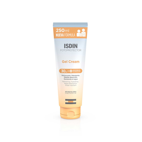 ژل کرم ضد آفتاب بی رنگ ایزدین SPF30 مدل Erfrischend مناسب انواع پوست حجم 250 میلی لیتر