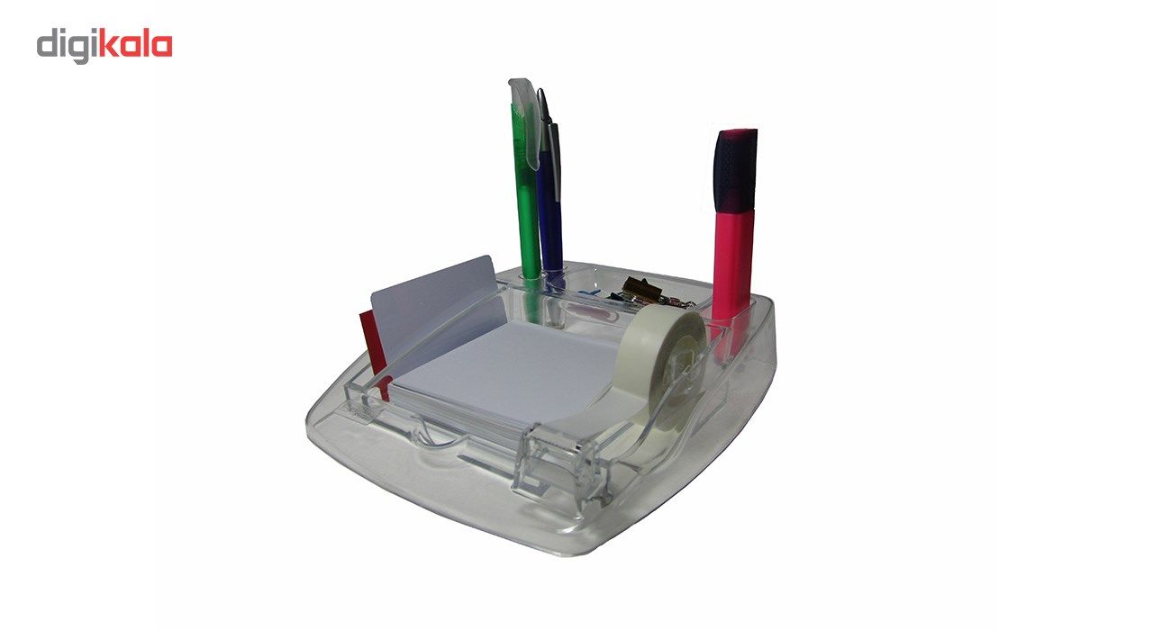 پایه چسب و جا کاغذی بلوری سنا پلاستیک مدل 501
