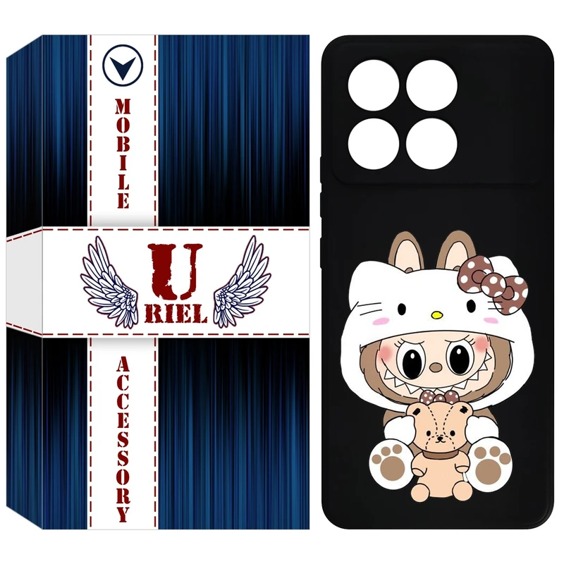 کاور یوریل مدل KSH کد 124 طرح عروسک لبوبو مناسب برای گوشی موبایل شیائومی Poco F6 Pro / Redmi K70 / K70 Pro