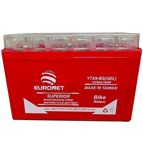 باتری موتورسیکلت یورونت مدل ytx 12v9
