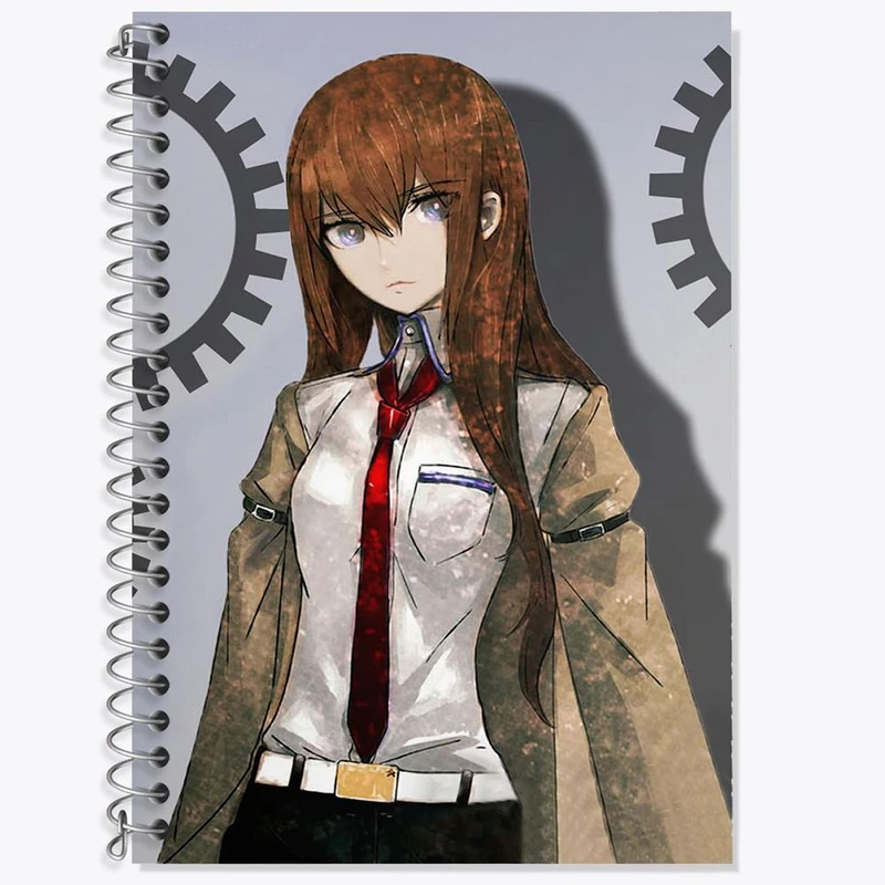 دفتر زبان 50 برگ خندالو مدل سه خط طرح کوریسو ماکیسه انیمه اشتاینز گیت کد 17476