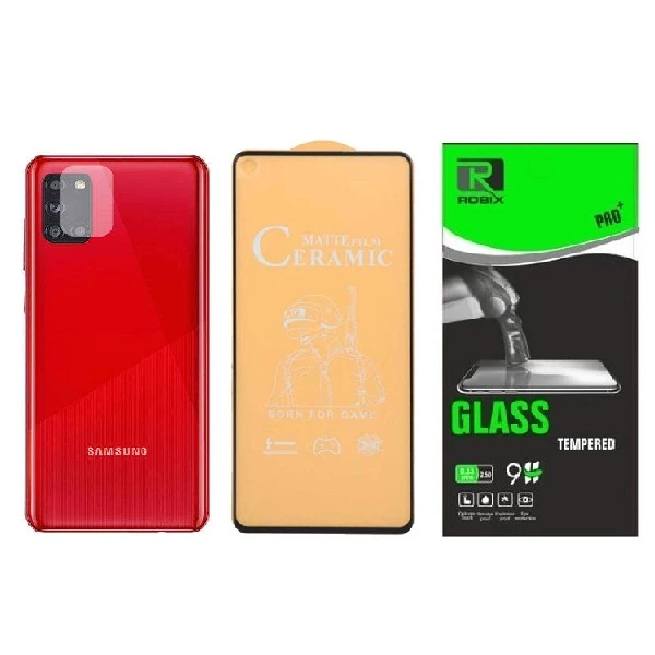 محافظ صفحه نمایش مات روبیکس مدل CR-A21sمناسب برای گوشی موبایل سامسونگ Galaxy A21s به همراه محافظ لنز دوربین
