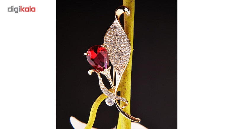 گل سینه شهر شیک طرح شاخه گل مدل GS703