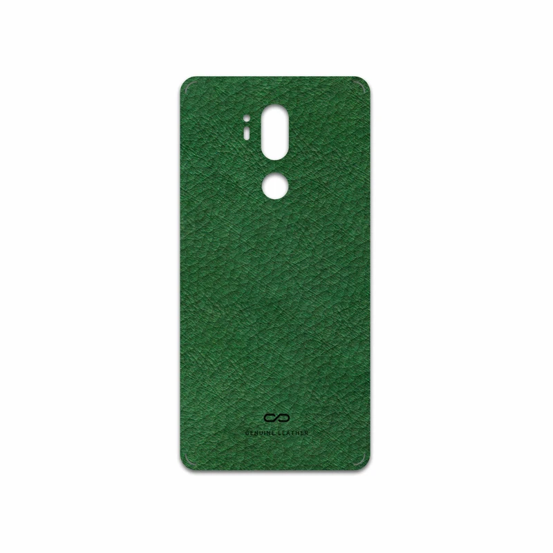 برچسب پوششی ماهوت مدل Green-Leather مناسب برای گوشی موبایل ال جی G7 PLUS THINQ