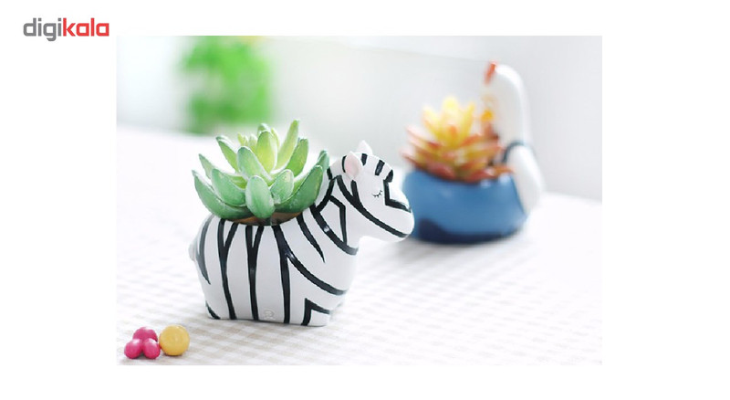 گلدان دکوگل طرح گورخر مدل DG026