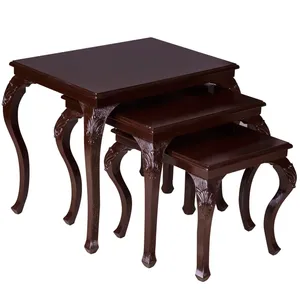 میز عسلی چشمه نور کد D-109-BR مجموعه 3 عددی