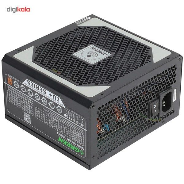 منبع تغذیه کامپیوتر گرین مدل GP480A-EU Plus منبع تغذیه کامپیوتر گرین مدل GP480A-EU Plus