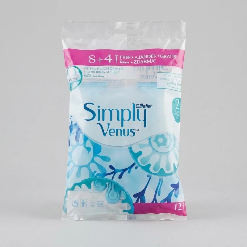 خودتراش ژیلت مدل Simply Venus بسته 12 عددی