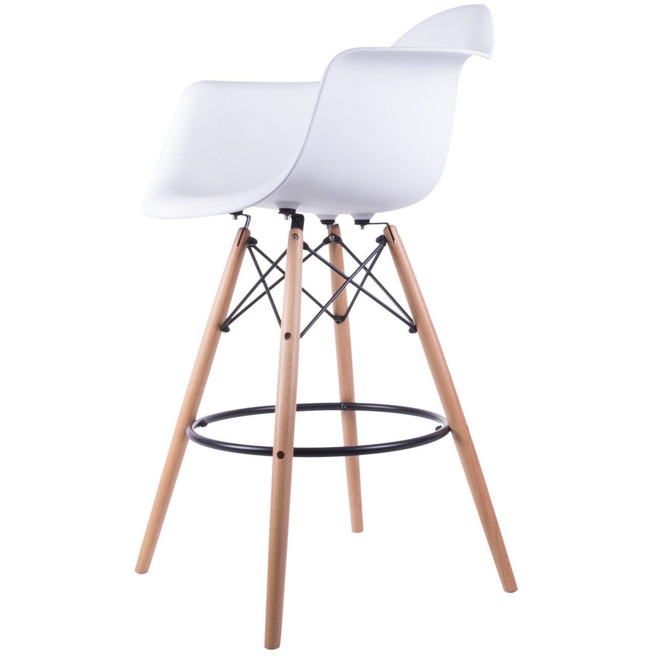 swivel stool white