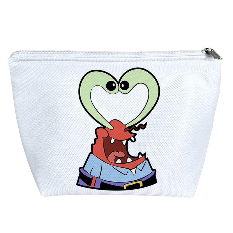 کیف لوازم آرایش دخترانه خندالو مدل خرچنگ باب اسفنجی کد 5777