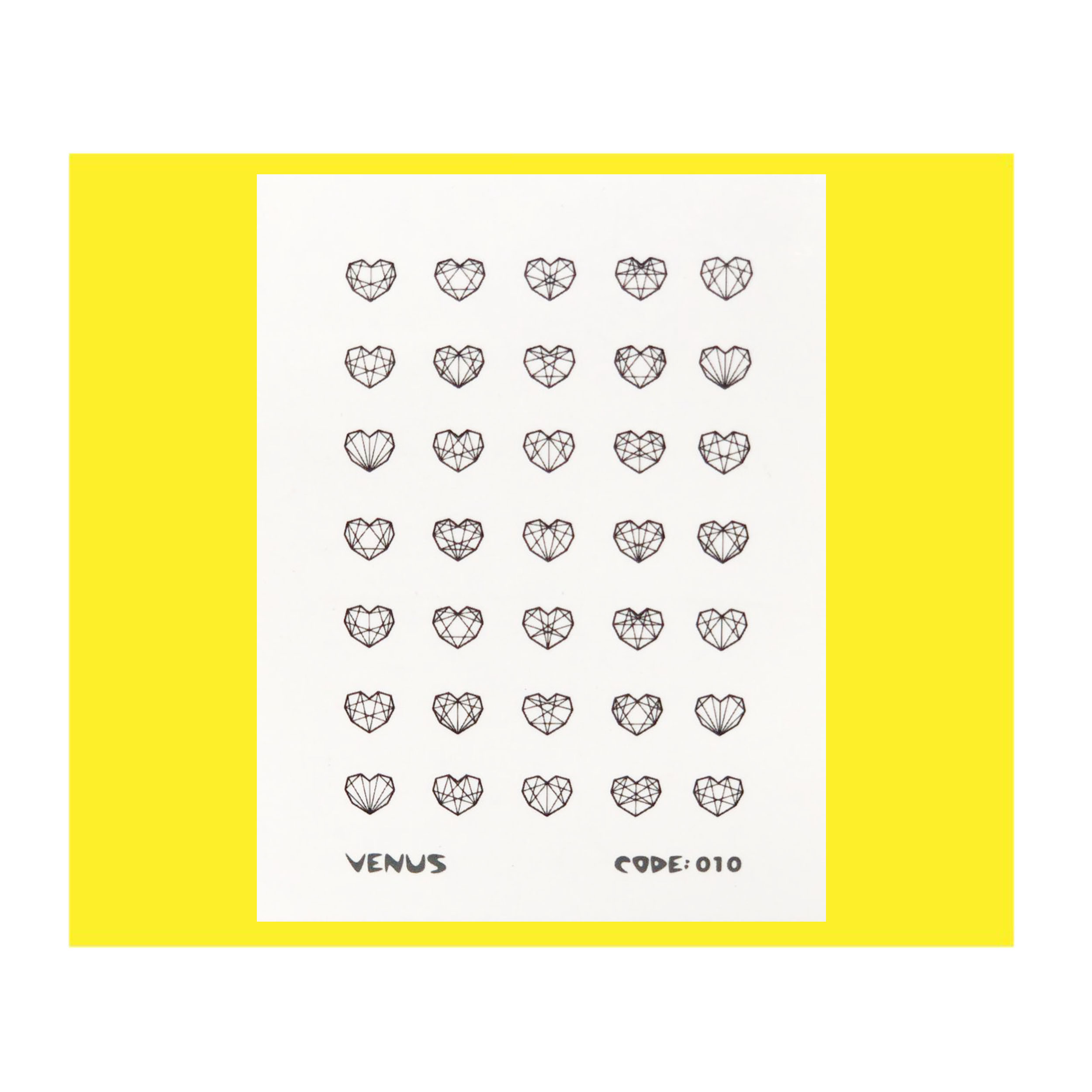 استیکر طراحی ناخن ونوس مدل 010