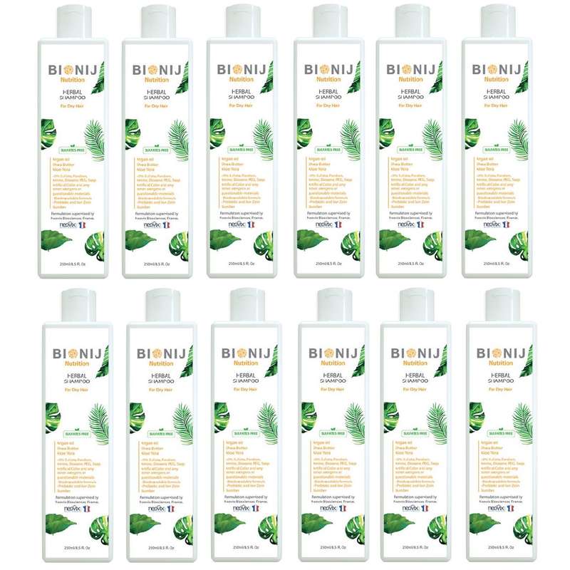 شامپو تقویت کننده مو بیونیج مدل nutrition حجم 250 میلی لیتر بسته 12 عددی