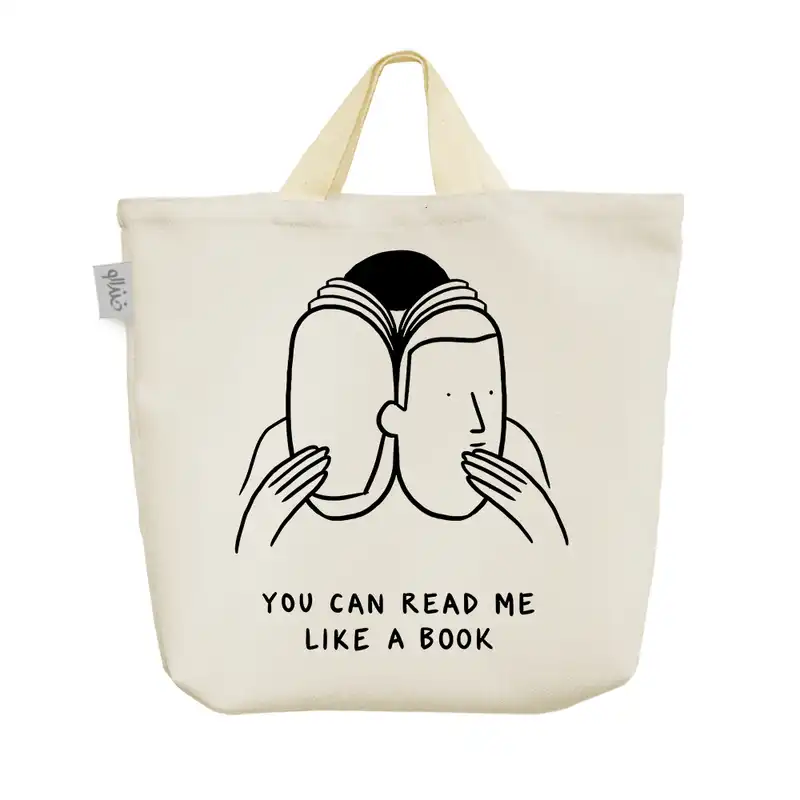 ساک خرید خندالو مدل من را مثل کتاب بخوان کد 5212