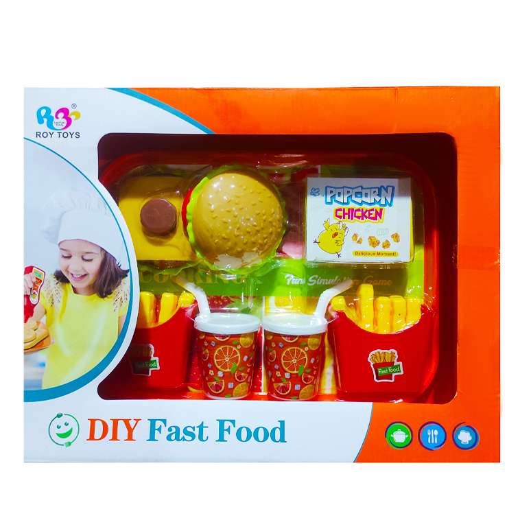 ست اسباب بازی فست فود مدل Diy