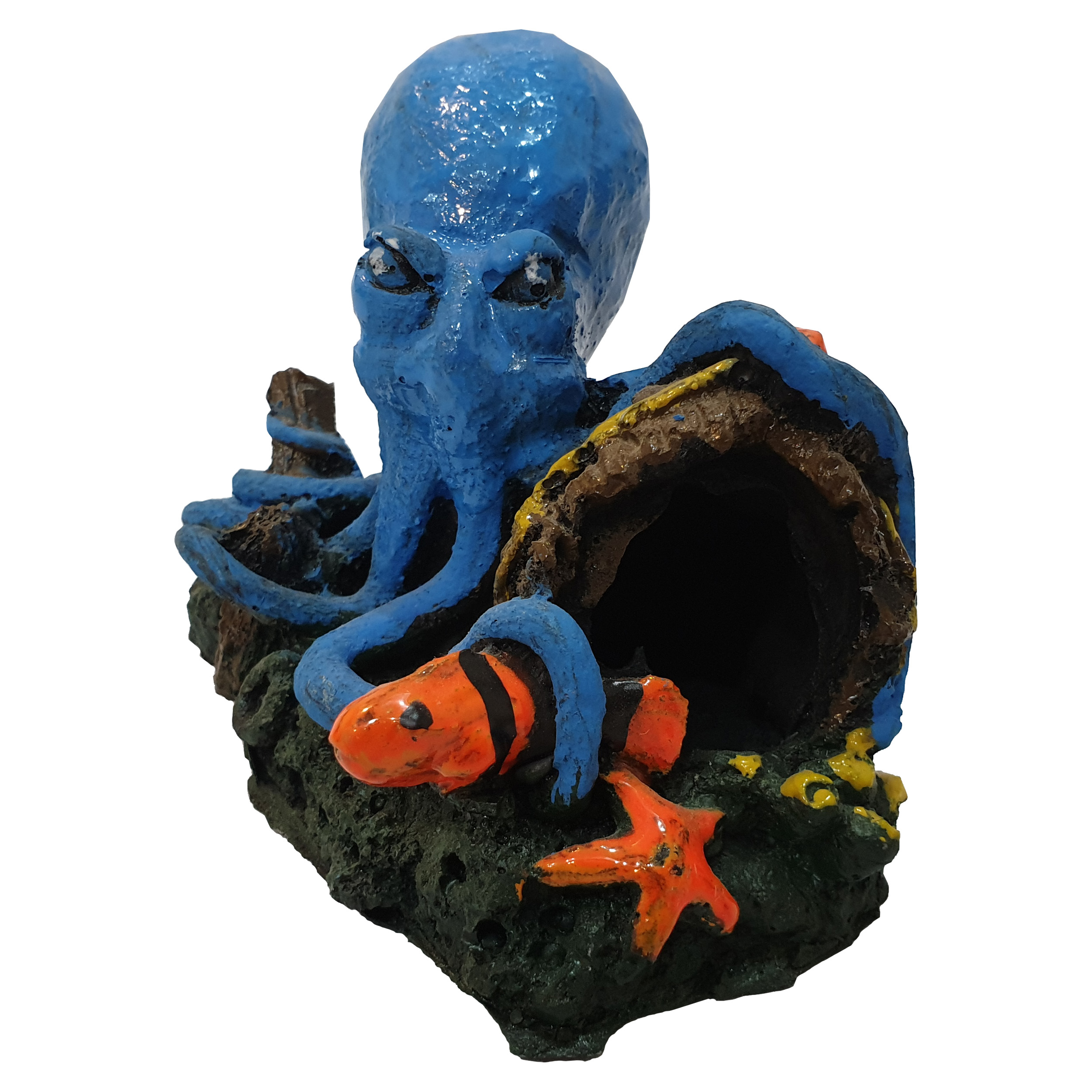 تزیینات و دکور آکواریوم طرح اختاپوس کد 80