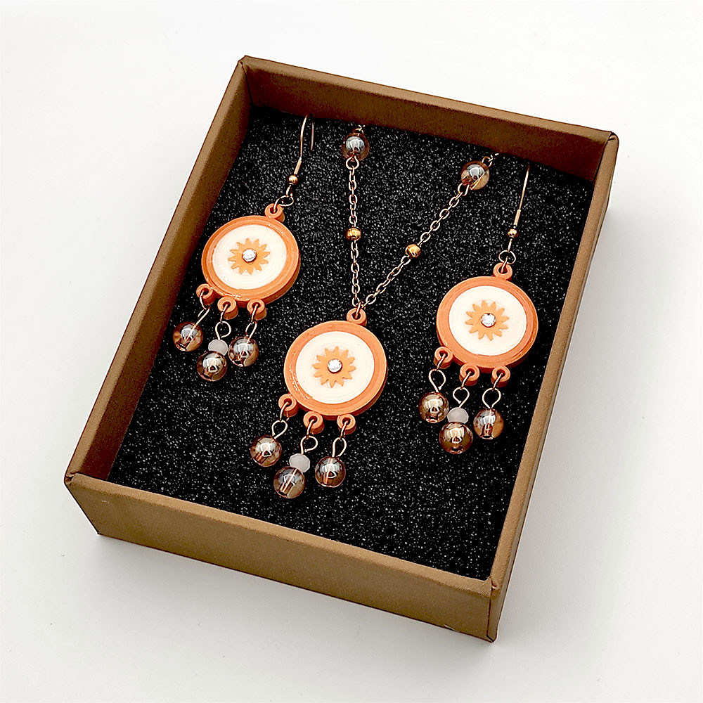 نیم ست زنانه مدل خورشید دست ساز