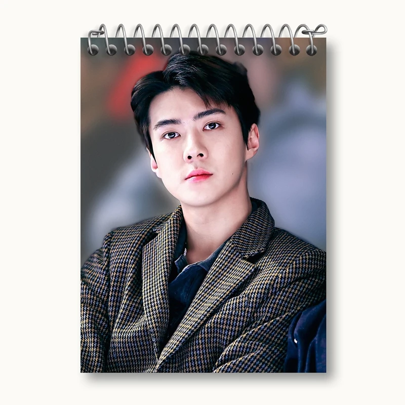 دفتر یادداشت 50 برگ خندالو مدل سهون گروه اکسو EXO کد 13466