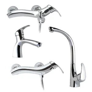 ست شیرآلات فیروزه مدل گیسو