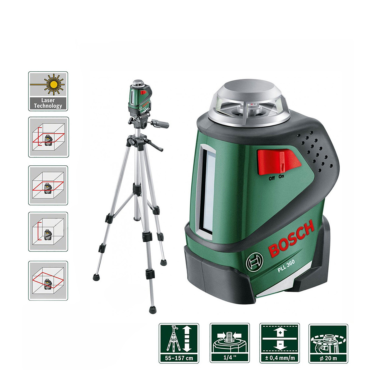 تراز لیزری بوش مدل PLL 360  BT150