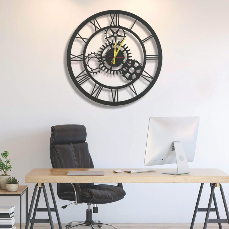 ساعت دیواری مدل چرخ دنده‌ کد A-CLK127