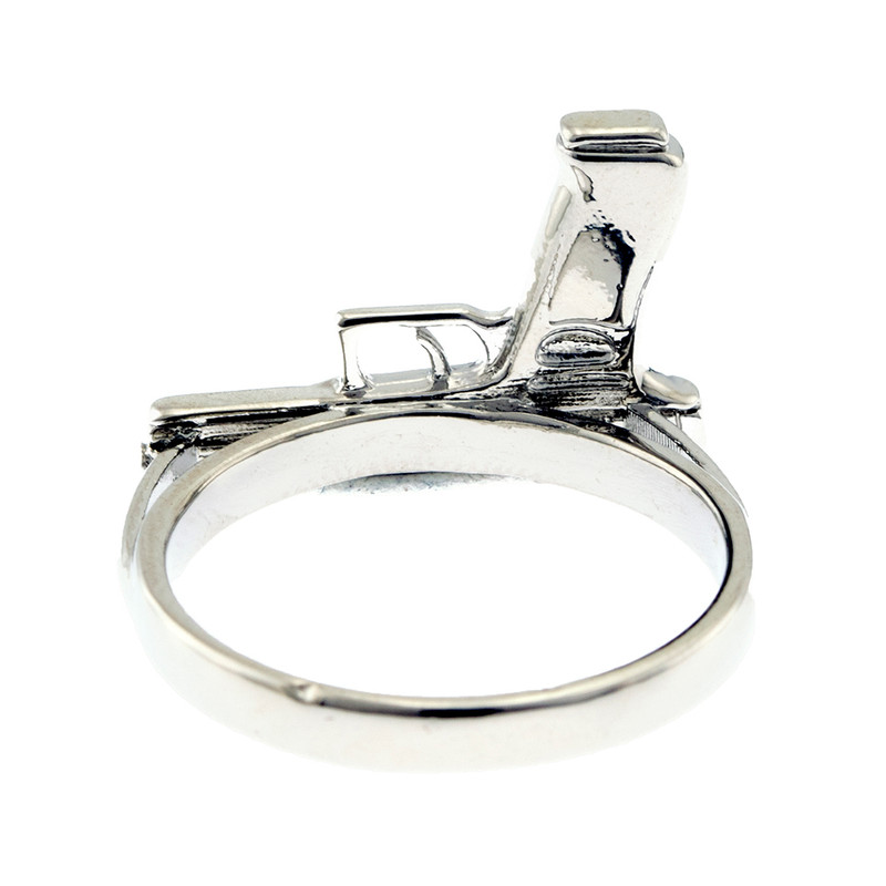 انگشتر مردانه برانت طرح تفنگ