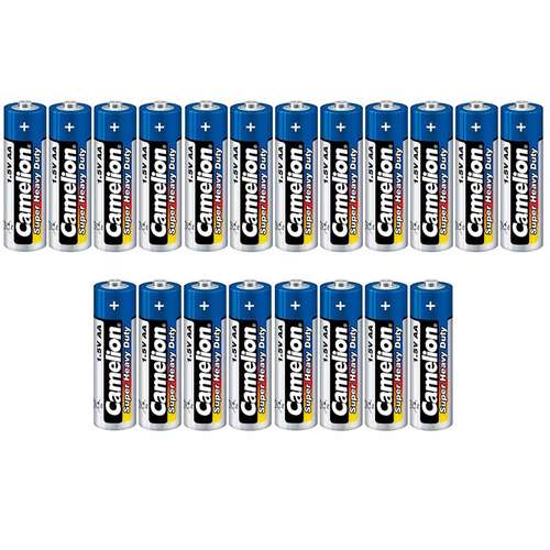 باتری قلمی کملیون مدل Super Heavy Duty بسته 20 عددی