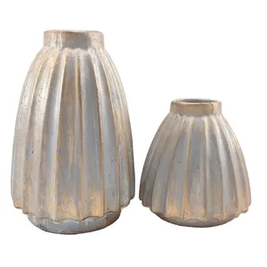 گلدان دکوری مدل آنتیک کد 660 مجموعه 2 عددی