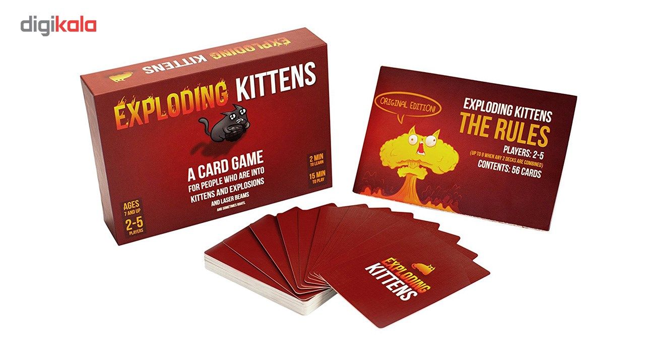 بازی کارتی اکسپلودینگ کیتنز مدل Exploding Kittens