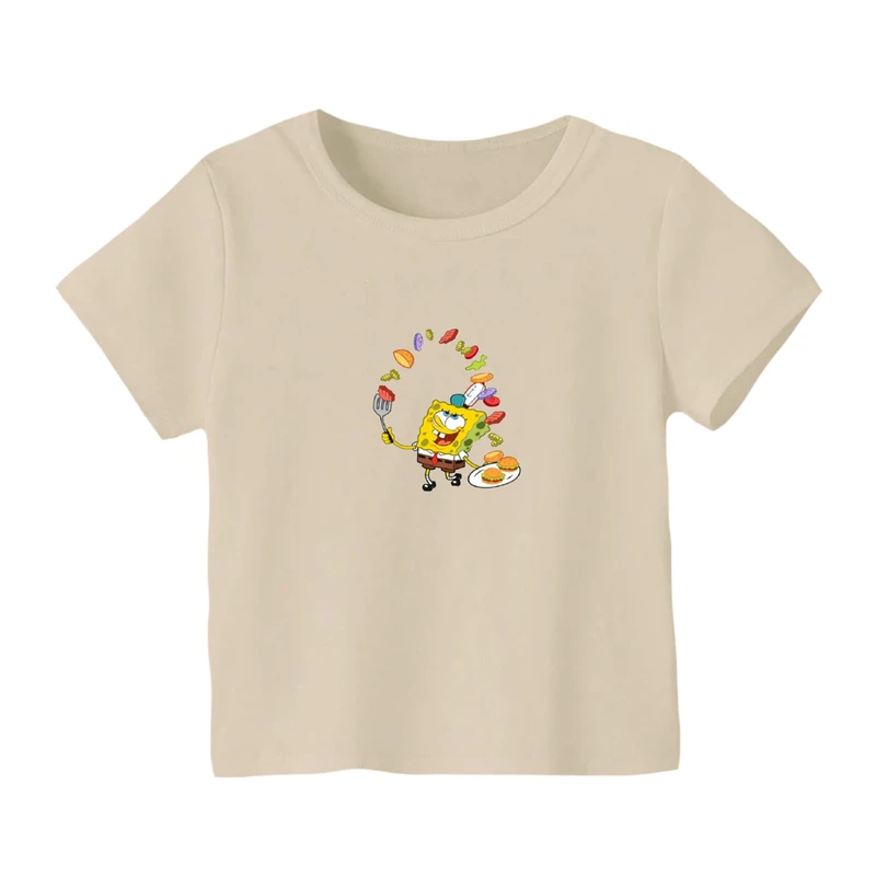 تی شرت آستین کوتاه بچگانه مدل باب اسفنجی آشپز