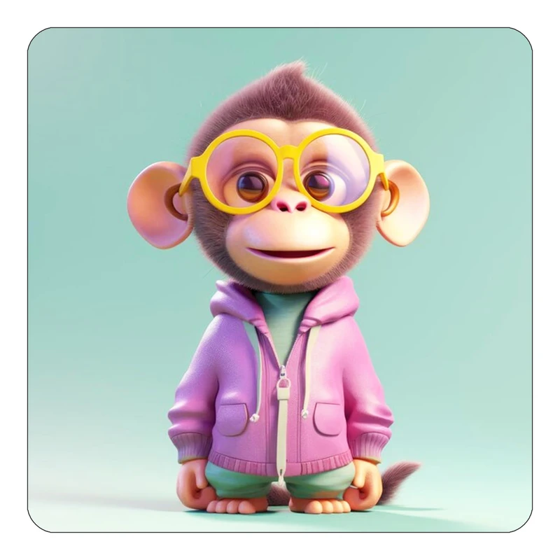 مگنت کاکتی طرح حیوانات کارتونی مدل mp28451