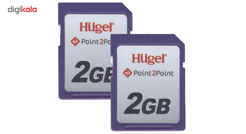 کارت حافظه SD هوگل مدل Point 2 Point 2 G کلاس 10 استاندارد UHS-I U3 سرعت 100MBps ظرفیت 2 گیگابایت بسته 2 عددی