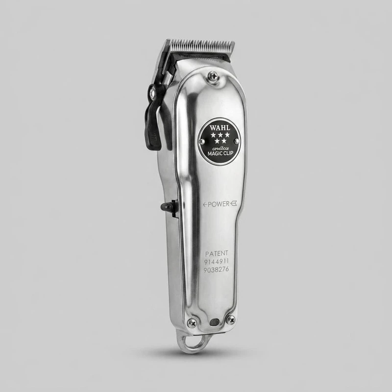 ماشین اصلاح موی سر و صورت وال پروفشنال مدل Wahl Cordless Magic Clip Metal Edition